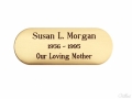 Brass Engraving Plaque - Oval