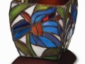 Art Glass: Blue Iris Cremation Memento