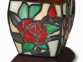 Art Glass: Heirloom Rose Cremation Memento