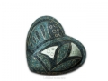 Cloisonné Anasazi™ Emerald Heart Cremation Memento