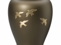 Avondale Russet Brown Brass Cremation Urn