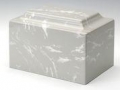 Silver Grey Cultured Marble Cremation Urn